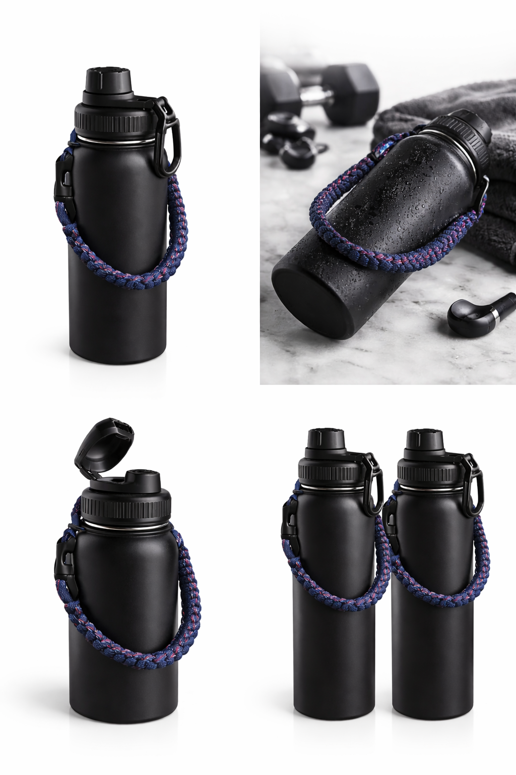 Stainless Steel insulated Water Bottle, double vacuum bottles for cycling, gym, travel.